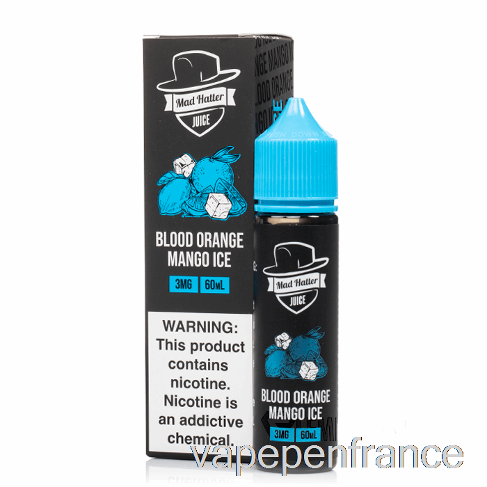 Glace à La Mangue Orange Sanguine - Chapelier Fou - Stylo Vape 60 Ml 3 Mg
